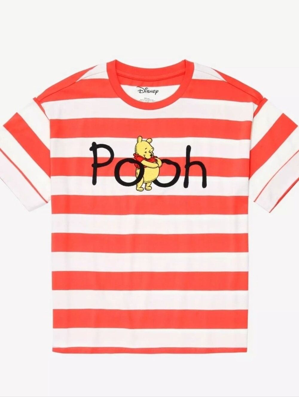 Disney Winnie the Pooh Striped Boxy Rolled Cuff T-Shirt - BoxLunch Exclusive